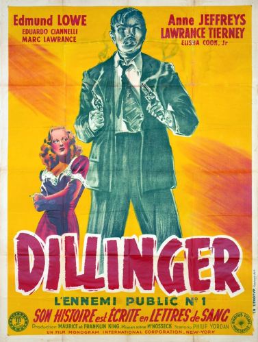 Dillinger (Radius, 1945). France 120 x 160 Mod C.