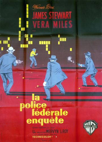 La police fédérale enquête (Warner Bros, 1959). France 120 x 160. 