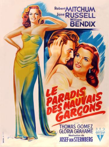 Le paradis des mauvais garçons (RKO, 1952). France 120 x 160.