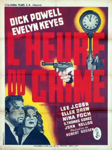 L’heure du crime (Columbia, 1947). France 60 x 80.